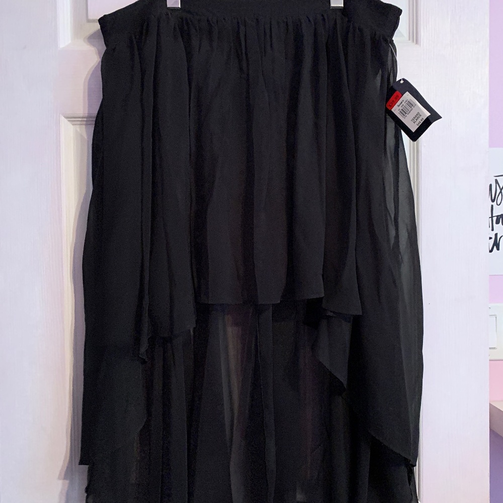 Black High-Low Skirt
